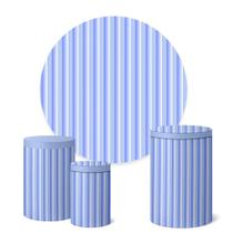 Trio Capas Cilindro + Painel Redondo 1,50m Ripado Trio Capas Cilindro + Painel Redondo 1,50m Ripado