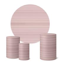 Trio Capas Cilindro + Painel Redondo 1,50m Ripado Trio Capas Cilindro + Painel Redondo 1,50m Ripado