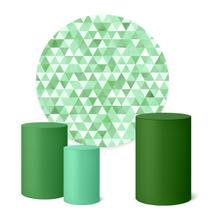 Trio Capas Cilindro + Painel Redondo 1,50m Textura Trio Capas Cilindro + Painel Redondo 1,50m Textura