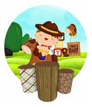 Trio Capas Cilindro + Painel Redondo Festa 1,50m Fazendinha Trio Capas Cilindro + Painel Redondo Festa 1,50m Fazendinha