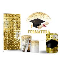 Trio Capas Cilindro Painel Redondo Lateral Formatura