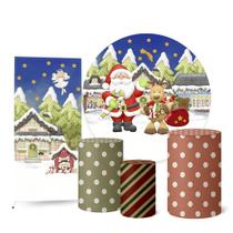 Trio Capas Cilindro + Painel Redondo + Lateral Natal Trio Capas Cilindro + Painel Redondo + Lateral Natal