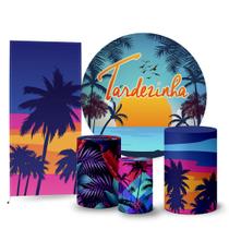 Trio Capas Cilindro + Painel Redondo + Lateral Tardezinha