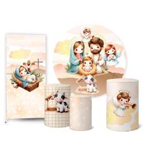 Trio Capas Cilindro Painel Redondo Painel Lateral Natal Trio Capas Cilindro Painel Redondo Painel Lateral Natal