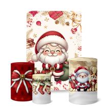 Trio Capas Cilindro Painel Retangular Festa 1,50x2,0m Natal