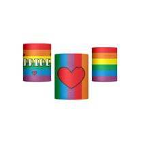 Trio Capas Cilindros Sublimado Lgbt Em Tecido Veste Fácil - Prime Decor House