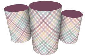 Trio Capas De Cilindro C/ Elástico Borboletas Trio Capas De Cilindro C/ Elástico Borboletas