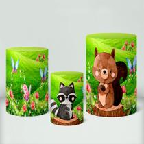 Trio Capas De Cilindro C/ Elástico Bosque Encantado