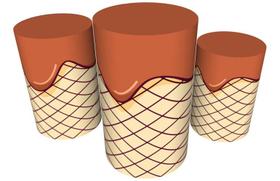 Trio Capas De Cilindro C/ Elástico Candy Land Doces