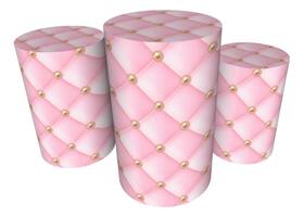 Trio Capas De Cilindro C/ Elástico Realeza Menina Trio Capas De Cilindro C/ Elástico Realeza Menina