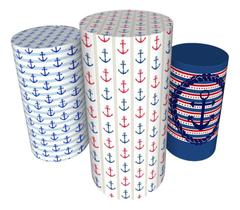 Trio Capas De Cilindro C/ Elástico Ursinho Marinheiro