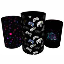 Trio Capas De Cilindro C/ Elástico Vídeo Game Trio Capas De Cilindro C/ Elástico Vídeo Game