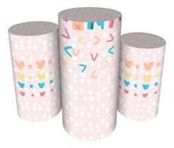 Trio Capas De Cilindro Veste Fácil C/ Elástico Boho Trio Capas De Cilindro Veste Fácil C/ Elástico Boho