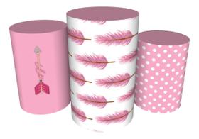 Trio Capas De Cilindro Veste Fácil C/ Elástico Boho Trio Capas De Cilindro Veste Fácil C/ Elástico Boho