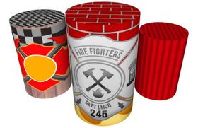 Trio Capas De Cilindro Veste Fácil C/ Elástico Bombeiro Trio Capas De Cilindro Veste Fácil C/ Elástico Bombeiro