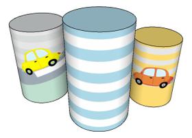 Trio Capas De Cilindro Veste Fácil C/ Elástico Brinquedos Trio Capas De Cilindro Veste Fácil C/ Elástico Brinquedos