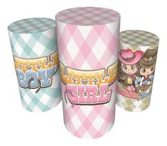 Trio Capas De Cilindro Veste Fácil C/ Elástico Chá Revelação Trio Capas De Cilindro Veste Fácil C/ Elástico Chá Revelação