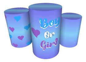 Trio Capas De Cilindro Veste Fácil C/ Elástico Chá Revelação Trio Capas De Cilindro Veste Fácil C/ Elástico Chá Revelação