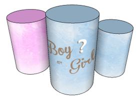 Trio Capas De Cilindro Veste Fácil C/ Elástico Chá Revelação Trio Capas De Cilindro Veste Fácil C/ Elástico Chá Revelação