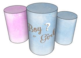 Trio Capas De Cilindro Veste Fácil C/ Elástico Chá Revelação Trio Capas De Cilindro Veste Fácil C/ Elástico Chá Revelação