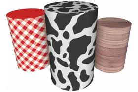 Trio Capas De Cilindro Veste Fácil C/ Elástico Fazendinha