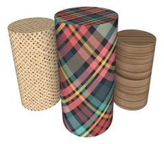 Trio Capas De Cilindro Veste Fácil C/ Elástico Festa Junina