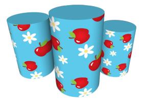 Trio Capas De Cilindro Veste Fácil C/ Elástico Frutinhas Trio Capas De Cilindro Veste Fácil C/ Elástico Frutinhas