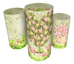 Trio Capas De Cilindro Veste Fácil C/ Elástico Jardim Trio Capas De Cilindro Veste Fácil C/ Elástico Jardim