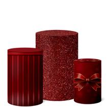 Trio Capas De Cilindro Veste Fácil C/ Elástico Natal Trio Capas De Cilindro Veste Fácil C/ Elástico Natal