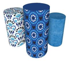 Trio Capas De Cilindro Veste Fácil C/ Elástico Olho Grego