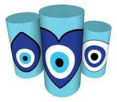 Trio Capas De Cilindro Veste Fácil C/ Elástico Olho Grego