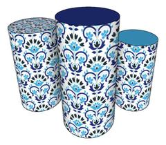 Trio Capas De Cilindro Veste Fácil C/ Elástico Olho Grego