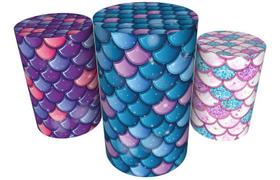 Trio Capas De Cilindro Veste Fácil C/ Elástico Sereia Trio Capas De Cilindro Veste Fácil C/ Elástico Sereia