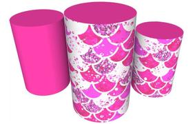 Trio Capas De Cilindro Veste Fácil C/ Elástico Sereia Trio Capas De Cilindro Veste Fácil C/ Elástico Sereia