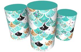 Trio Capas De Cilindro Veste Fácil C/ Elástico Sereia Trio Capas De Cilindro Veste Fácil C/ Elástico Sereia