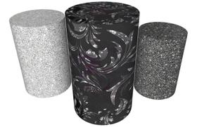 Trio Capas De Cilindro Veste Fácil C/ Elástico Textura