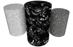 Trio Capas De Cilindro Veste Fácil C/ Elástico Textura