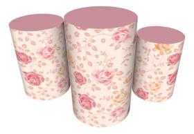 Trio Capas De Cilindro Veste Fácil Flores Trio Capas De Cilindro Veste Fácil Flores