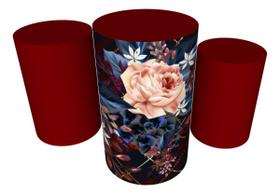 Trio Capas De Cilindro Veste Fácil Flores Trio Capas De Cilindro Veste Fácil Flores