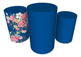 Trio Capas De Cilindro Veste Fácil Flores Trio Capas De Cilindro Veste Fácil Flores