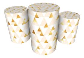 Trio Capas De Cilindro Veste Fácil Flores