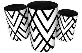 Trio Capas De Cilindro Veste Fácil Textura