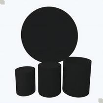 Trio Capas Mesa Cilindro Cores Lisas E Painel Diam 1,50 M Co Trio Capas Mesa Cilindro Cores Lisas E Painel Diam 1,50 M Co