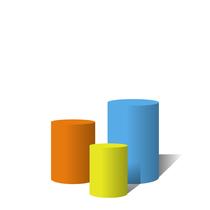 Trio Capas Para Cilindro Versátil Azul, Laranja, Amarelo C/ Elástico Trio Capas Para Cilindro Versátil Azul, Laranja, Amarelo C/ Elástico