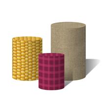 Trio Capas Para Cilindro Versátil Festa Junina Mió Arraiá C/ Elástico Trio Capas Para Cilindro Versátil Festa Junina Mió Arraiá C/ Elástico