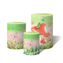 Trio Capas Para Cilindro Versátil Jardim da Fada Encanto das Fadas Aquarela C/ Elástico