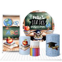 Trio Cilindro Painel Lateral e Tapete Dia do Professor