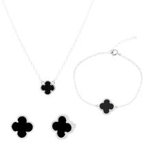 Trio Conjunto de Trevo Preto Margareth