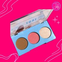 Trio Contorno Blush e Iluminador Max Love Paleta Mista