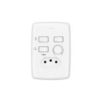 Trio controle rotativo p/2 lâmpadas com tomada